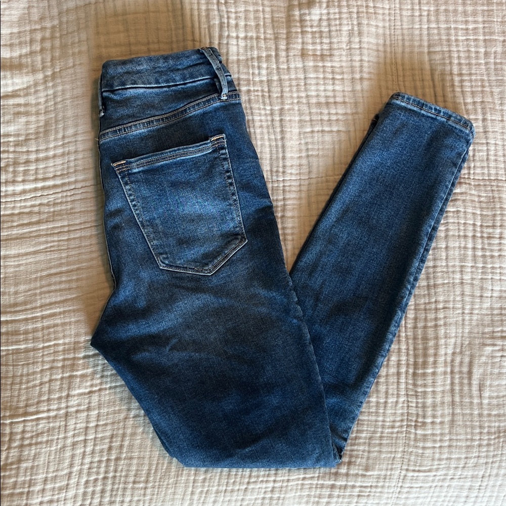 Good American Distressed Good Waist Jeans